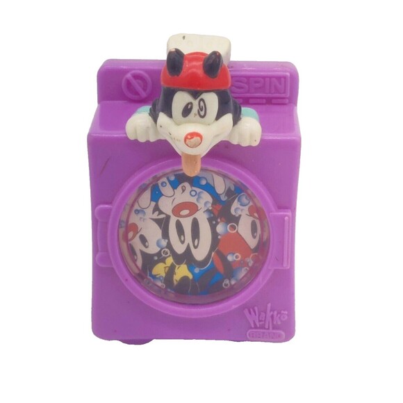 Vintage 1998 Animaniacs Warner Bros Wendys Toy Washing Machine Action Figure 90s - Picture 1 of 10
